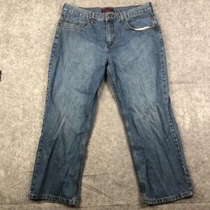 Anchor Blue 38x30 Loose Baggy Vtg 90s Grunge Skate Classic Wash Denim Baggy